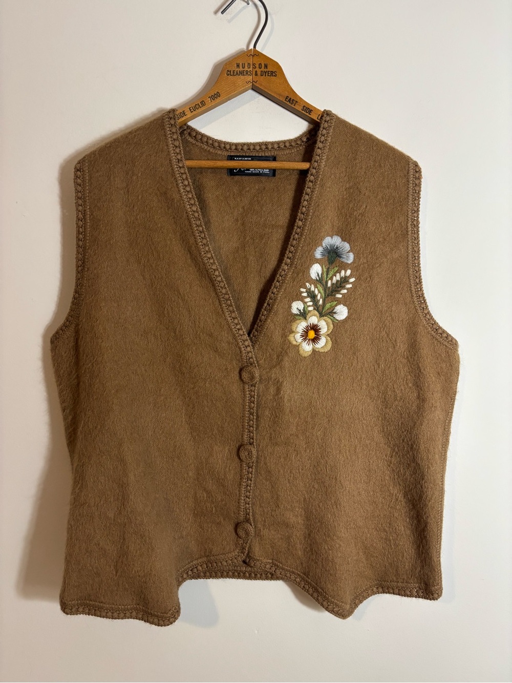 Peruviantex Alpaca Wool Embroidered Sweater